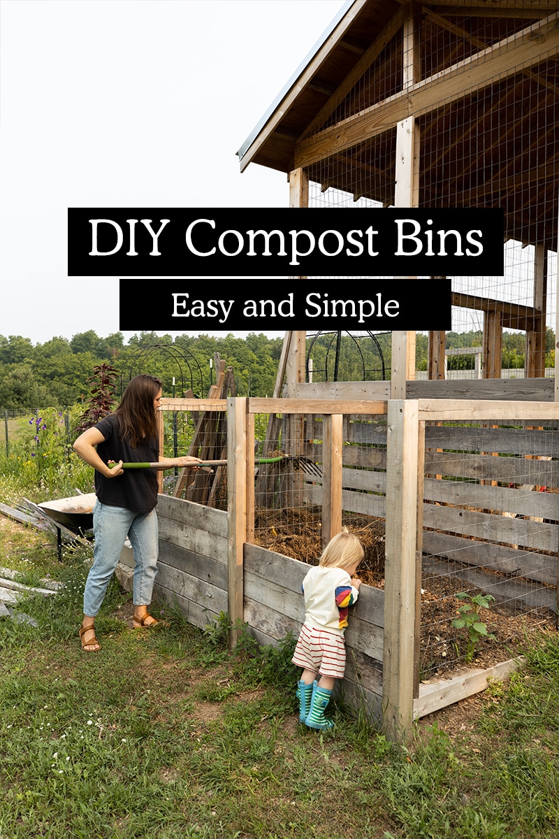 25 Best Easy DIY Compost Bin Ideas & Plans - A Piece Of Rainbow