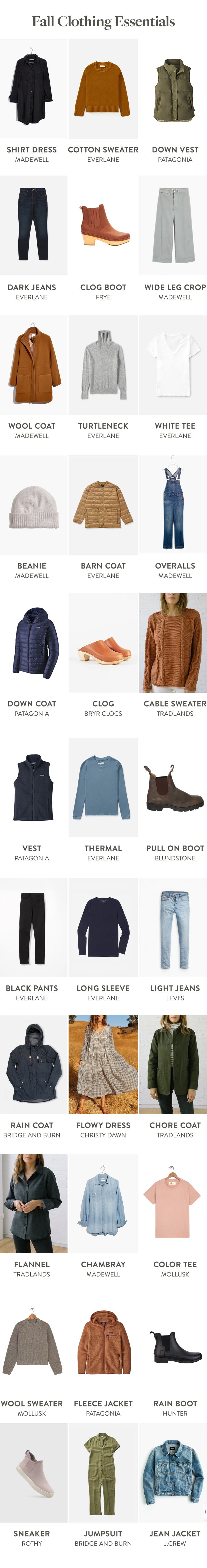 must have fall clothing essentials