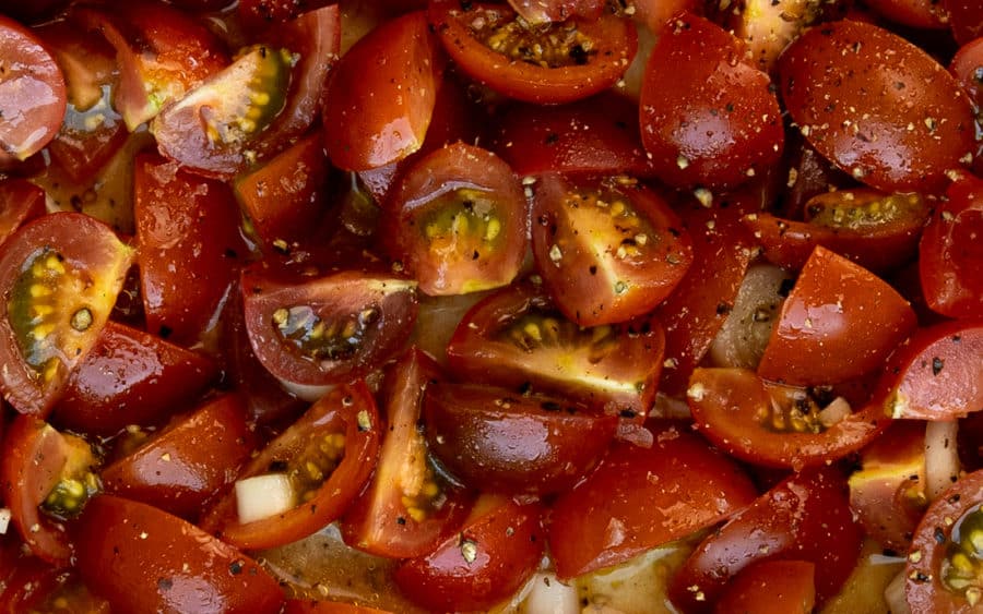 Simple Tomato Salad for Summer on The Fresh Exchange