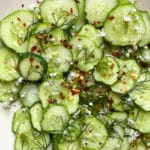 Simple Dill Cucumber Salad Recipe on The Fresh Exchange