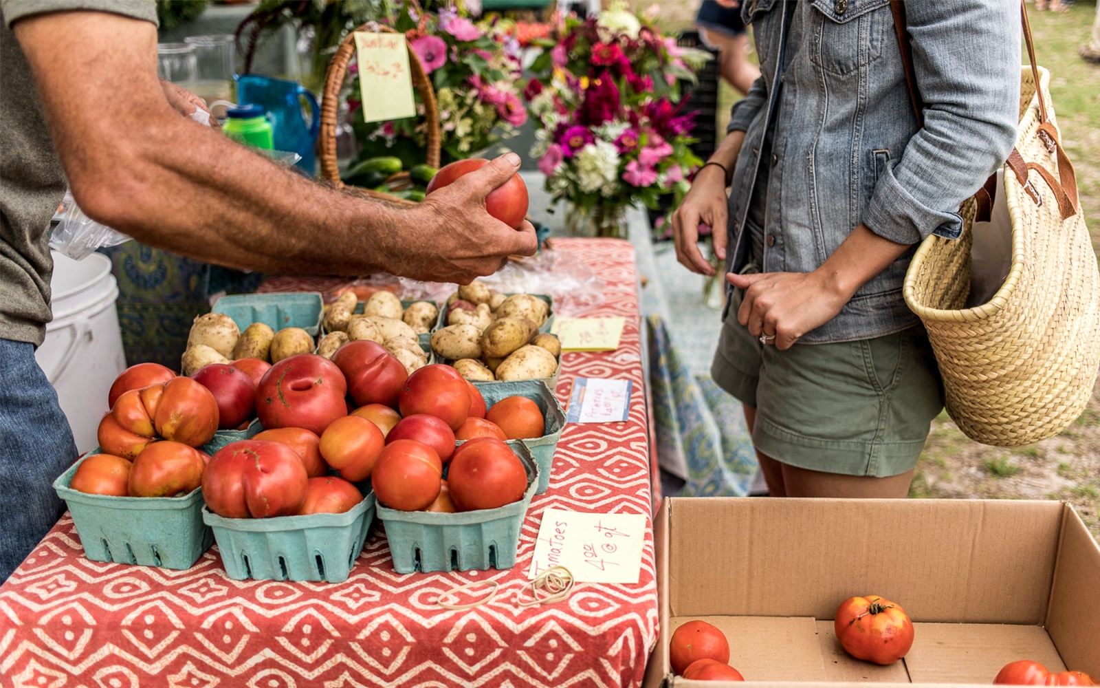 How to build a dinner from the Farmer's Market on The Fresh Exchange.