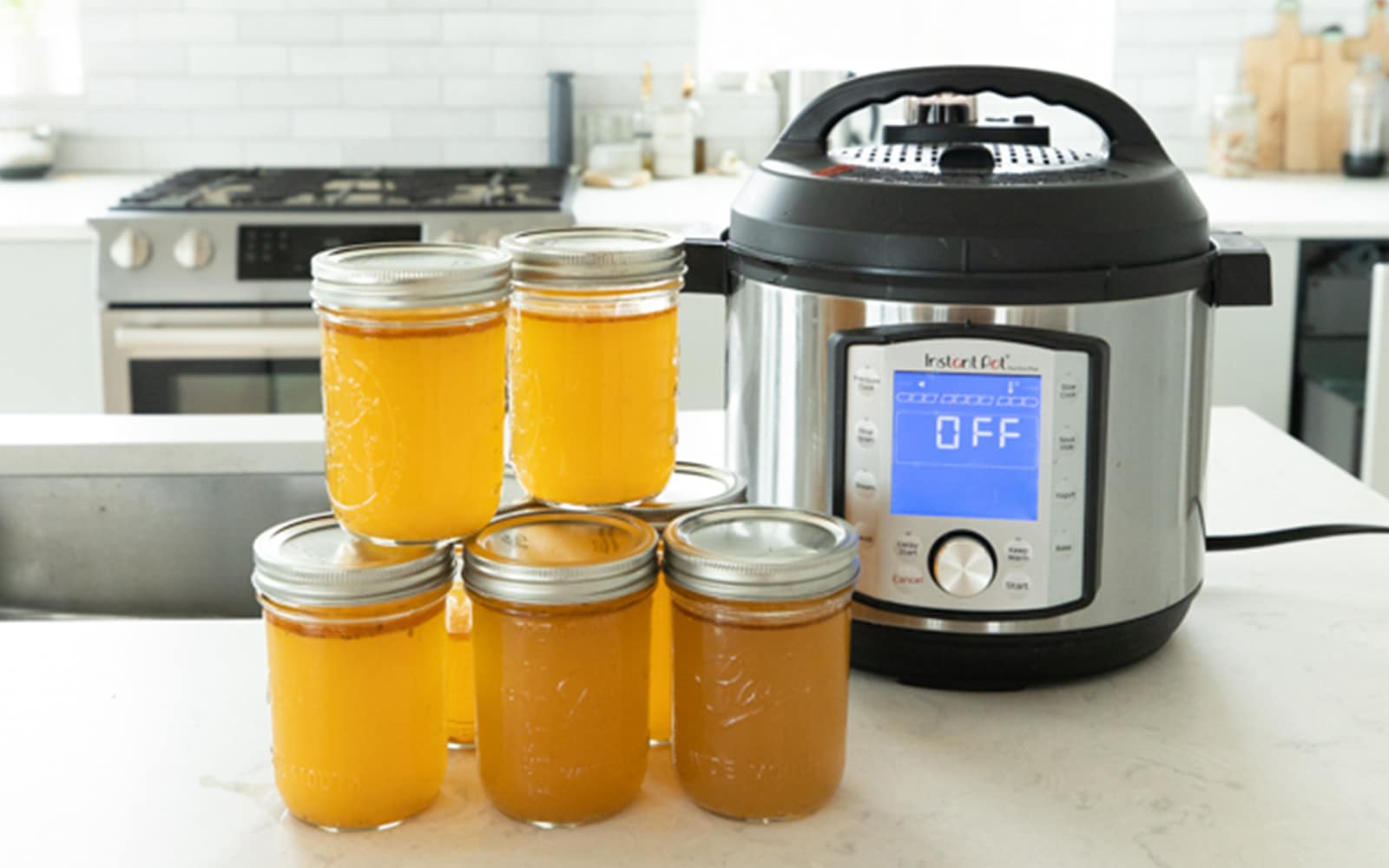 The Fastest and Easiest way to make Chicken Broth in the Instant Pot