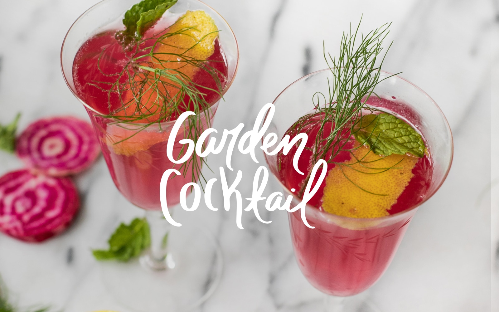 A Beet and Gin Garden Cocktail for spring. Perfect for a spring weekend sip. Get the recipe on The Fresh Exchange