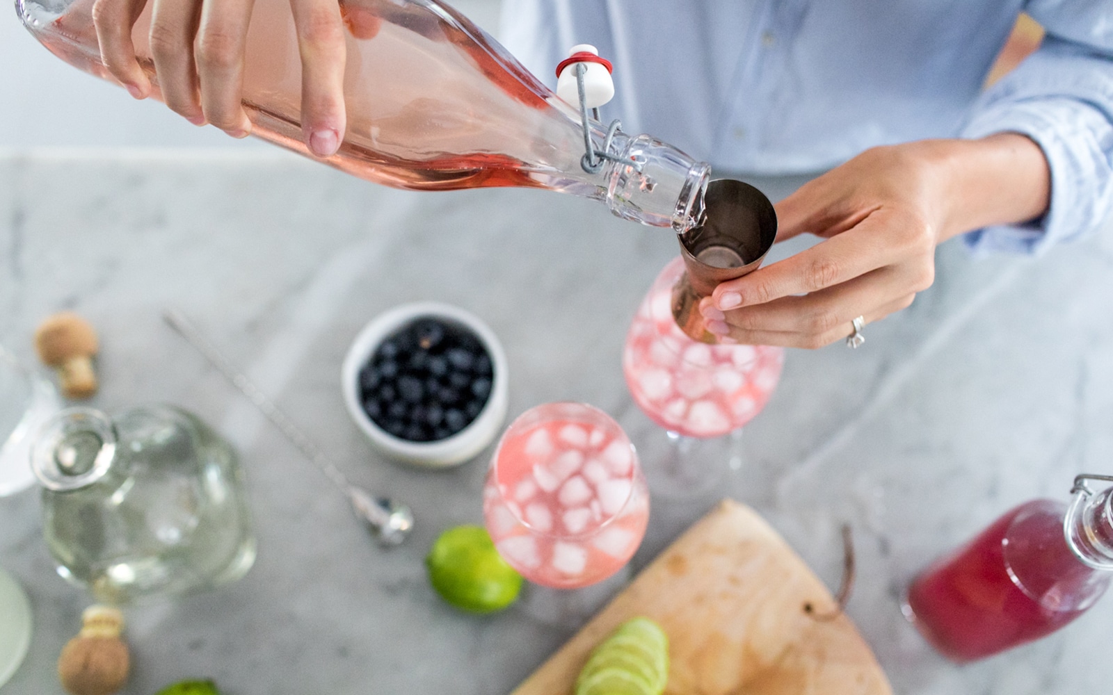 A Perfect summer Sangria with @Patron on The Fresh Exchange.