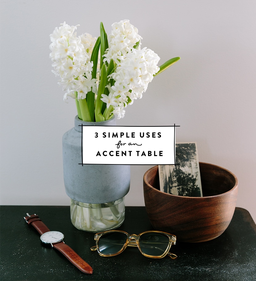 3 Simple Uses for an Accent Table + a Giveaway