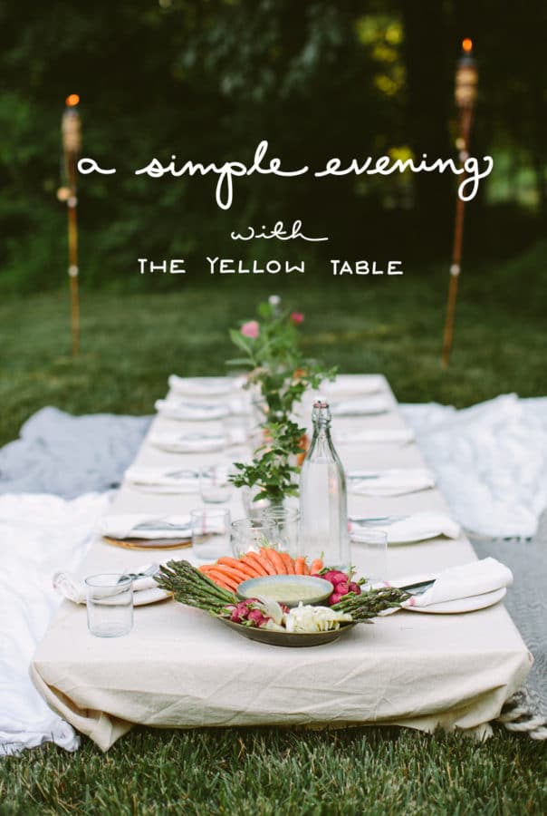 A Simple Evening with The Yellow Table - Fresh Exchange