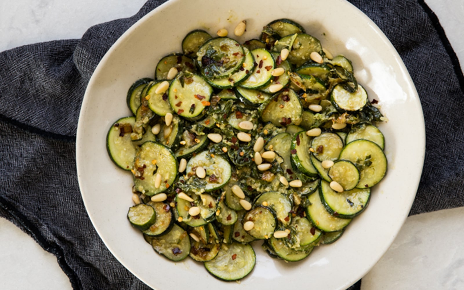 Pesto Zucchini Recipe - Vegan and Simple