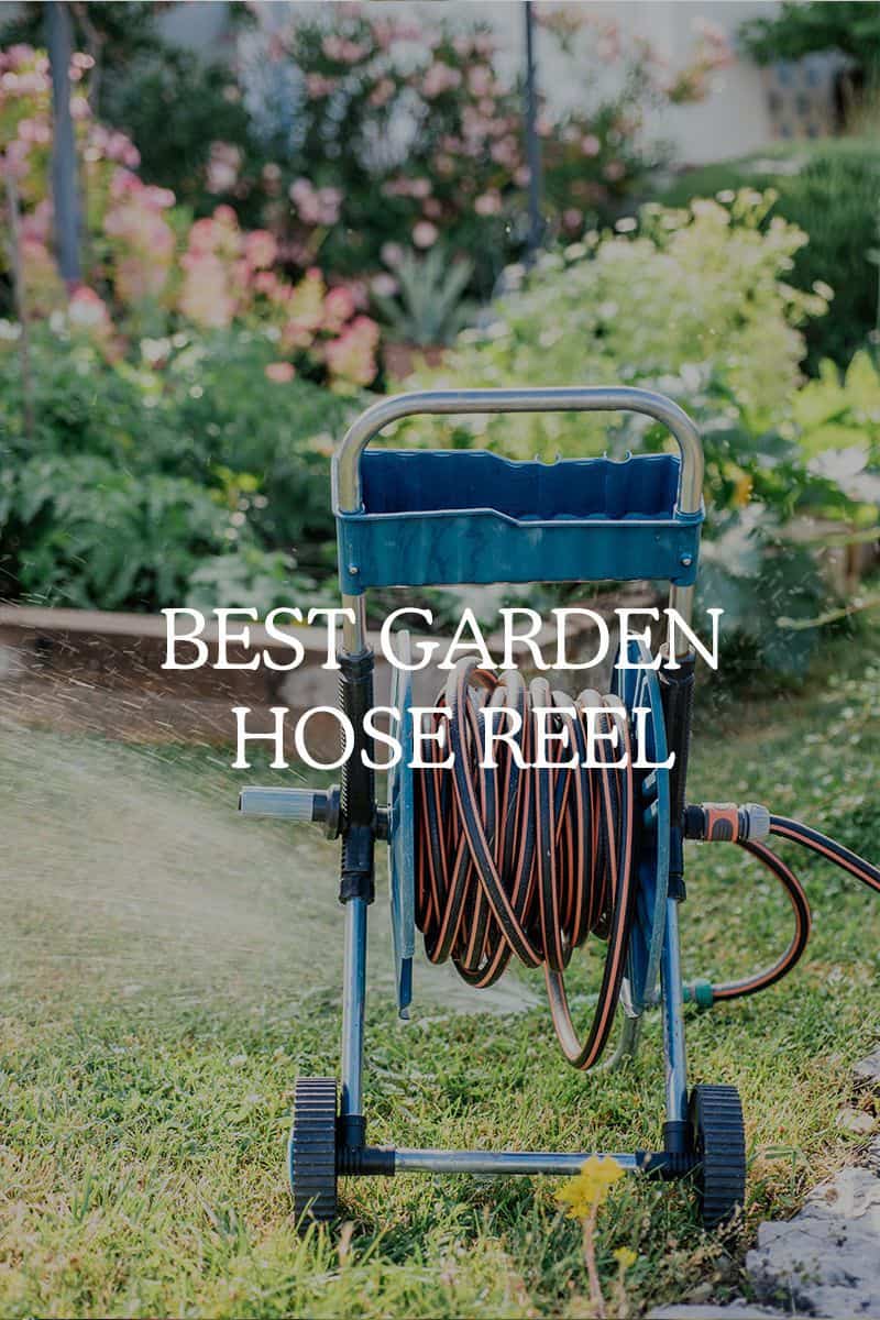 Steel Decorative Garden Hose Stand Elegant Hose Reel Holder 125 ft Of  5/8-inch